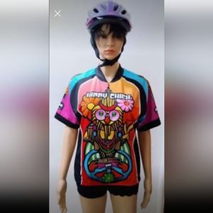 World jersey XL multicolor biker jersey